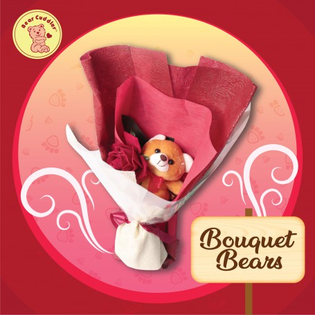 Bear Cuddler Bouquet Bear MinPR