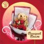 Bear Cuddler Bouquet Bear Heart Box